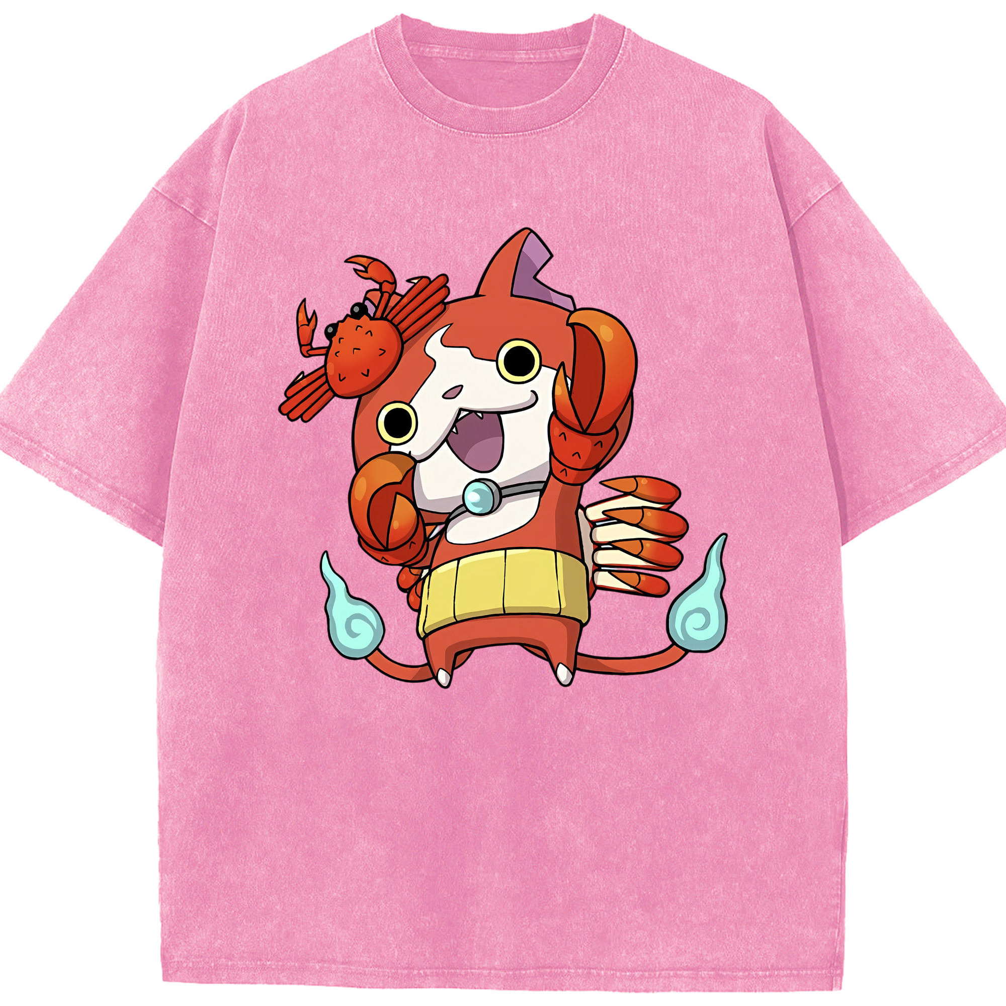 （画像用） 妖怪ウォッチ Yo-kai Watch 綿100% ヴィンテージ風 半袖Tシャツ（フロントプリント）